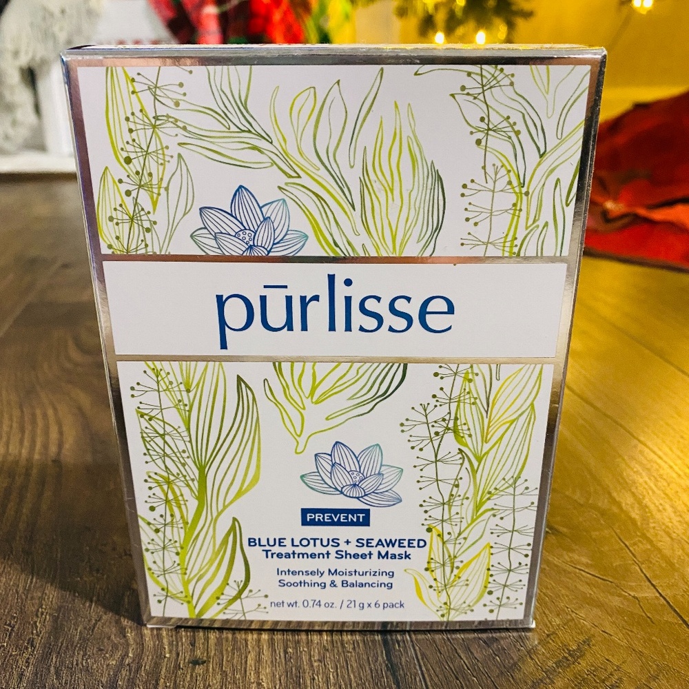 Purlisse Blue Lotus + Seaweed Sheet Masks $26
